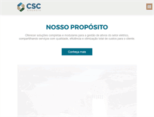 Tablet Screenshot of cscenergia.com.br